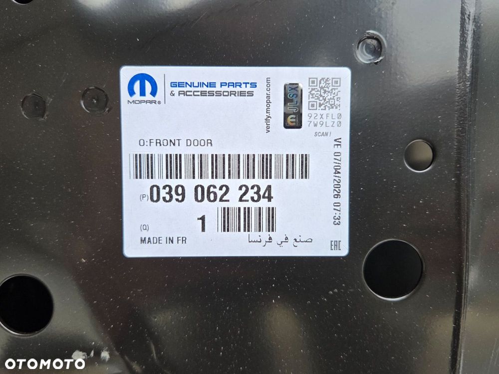 OPEL INSIGNIA A DRZWI PRAWE PRAWY PRZÓD NOWE ORYGINAŁ 39062234 - 5