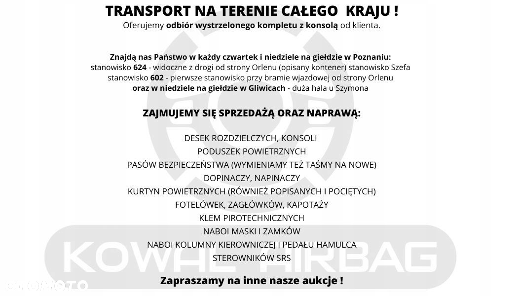MERCEDES C-KLASA 205 W205 AIRBAG PODUSZKA KIEROWCY ORYGINAŁ DEMONTAŻ - 8