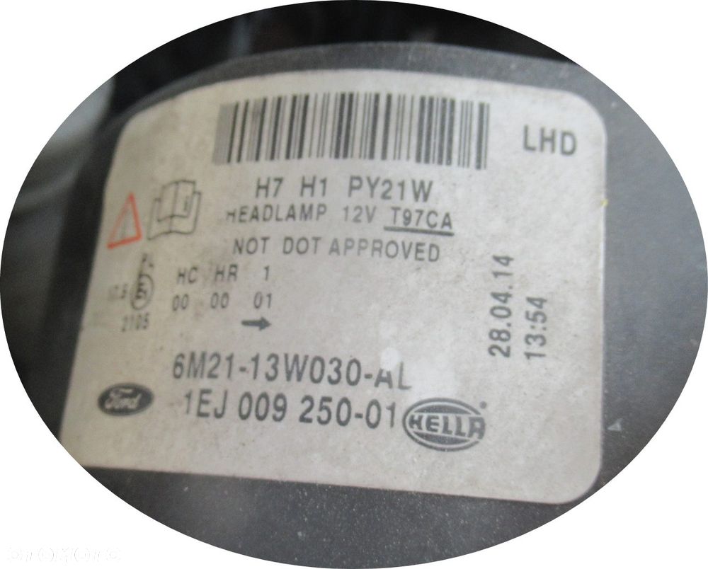 FORD S-MAX MK1 LIFT LAMPA PRZÓD PRZEDNIA LEWA REFLEKTOR LEWY 6M2113W030AL - 4