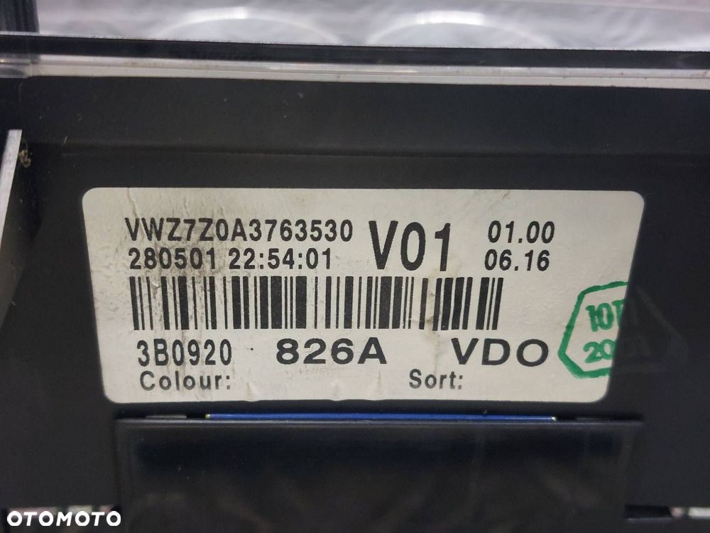 ZESTAW STARTOWY PASSAT B5 FL 1.9 TDI 038906019EJ 3B0920826A 4B0905851A - 2