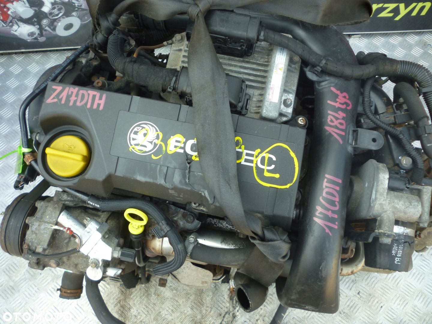 SILNIK KOMPLETNY OPEL COMBO 1.7 CDTI Z17DTH 184 TYS - 2