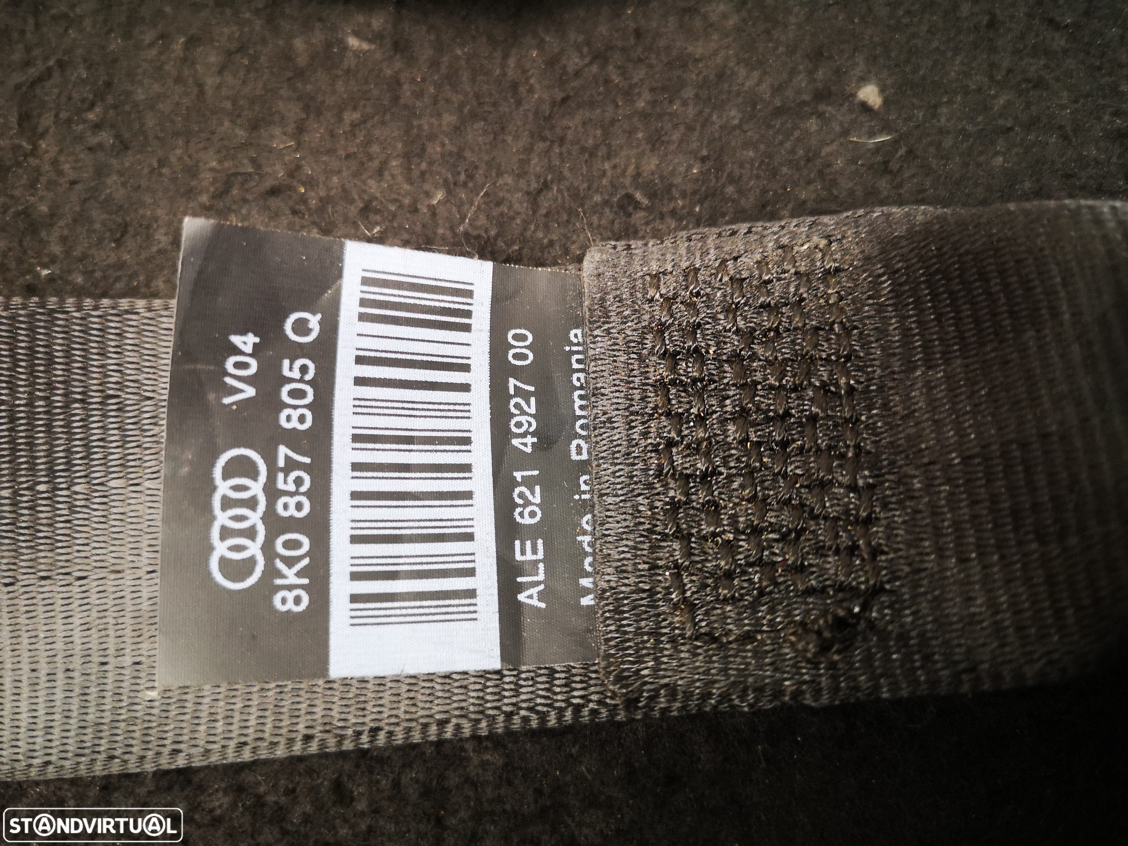 Cinto de Segurança traseira esquerda direita Audi A4 A5 B8 2008+ (2x no estoque) - 3