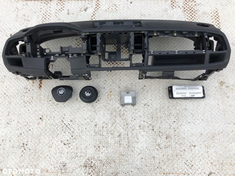 VW T6 7E TRANSPORTER DESKA KONSOLA KOKPIT PULPIT PÓŁKA PARAPET AIRBAG FOTELA KURTYNA naprawa Raz2 !! - 2