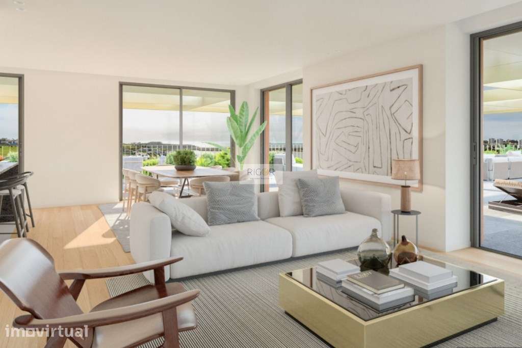Apartamento T4 com terraço em construção à marina da Afurada - Grande imagem: 5/10