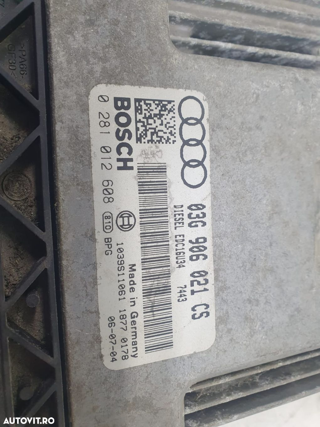 Calculator motor ecu 1.9 tdi bls 03g906021cs Audi A3 8P/8PA (facelift - 3