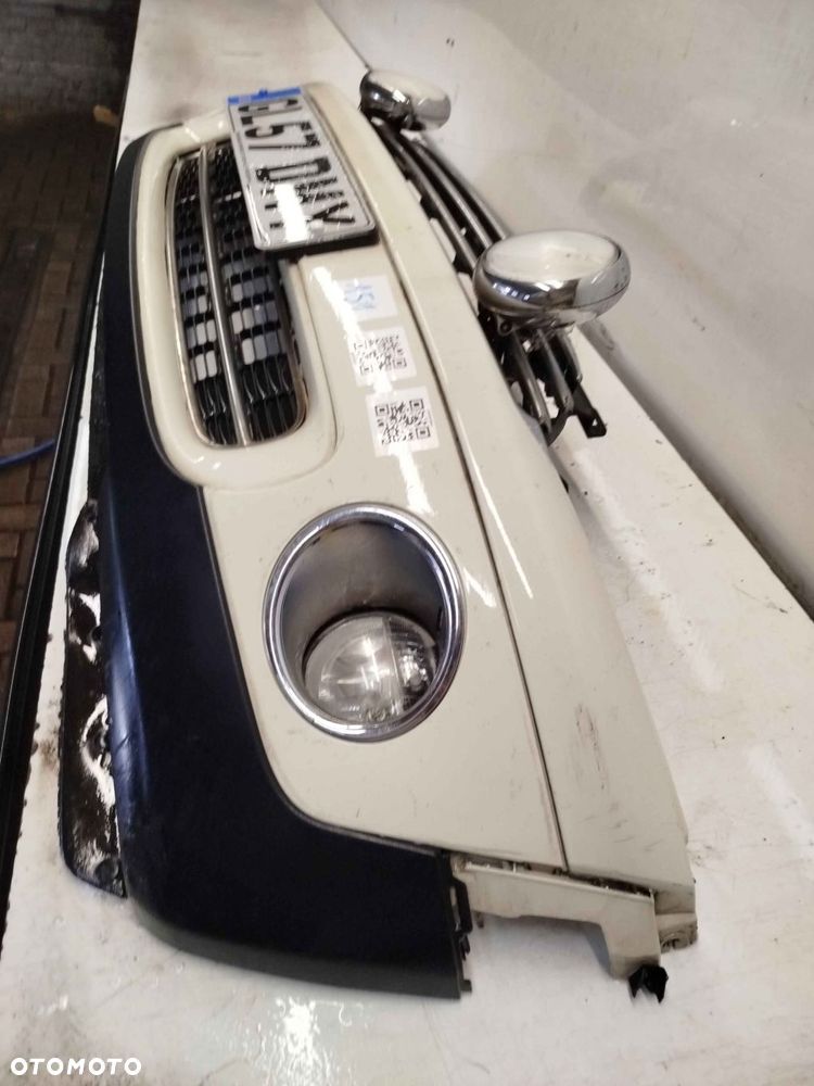 + ZDERZAK PRZÓD PRZEDNI MINI COOPER R55 R56 PEPPER WHITE BIAŁY HALOGENY - 3