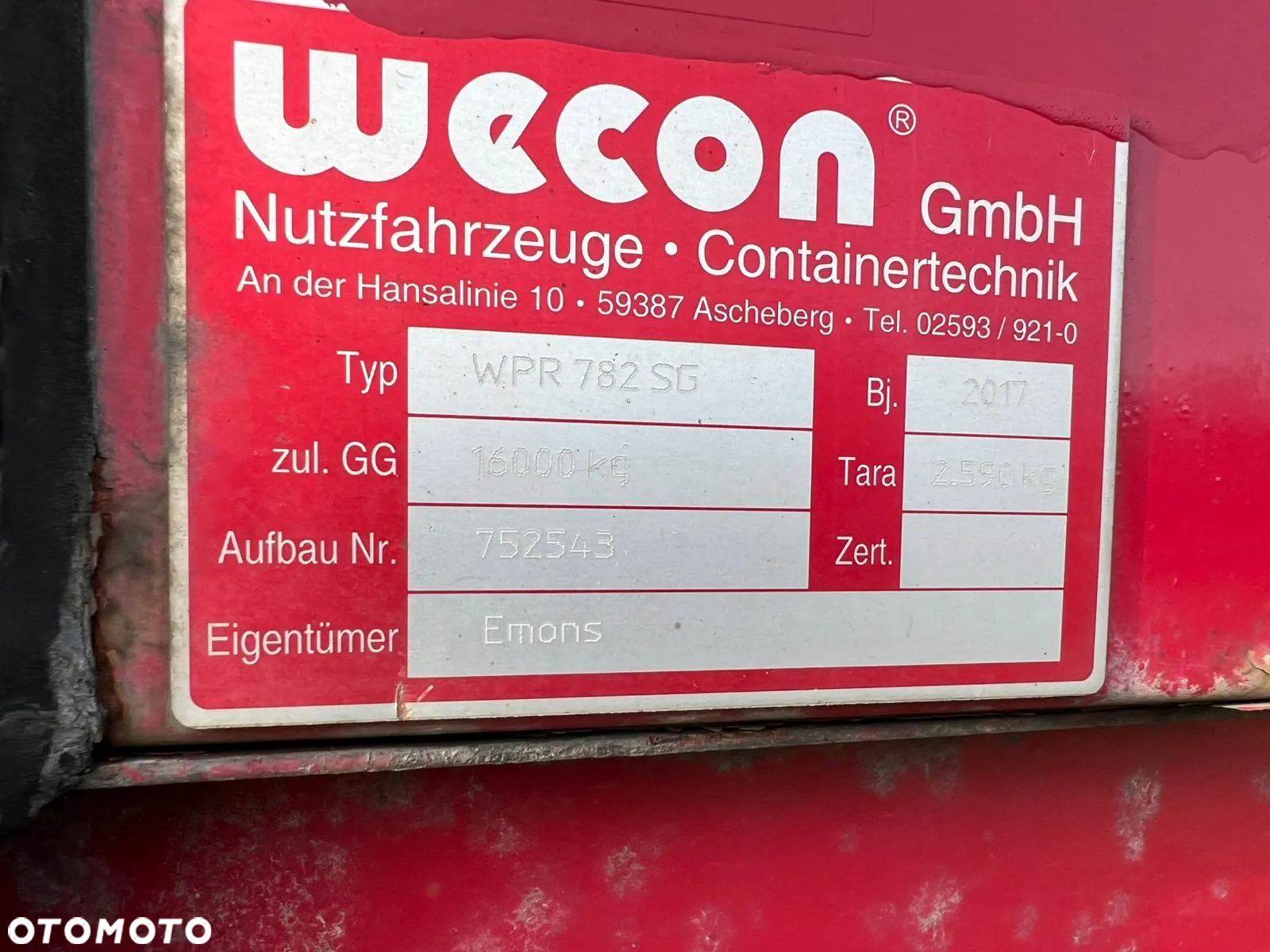 Wecon Zabudowa BDF WECON 19 palet - 6