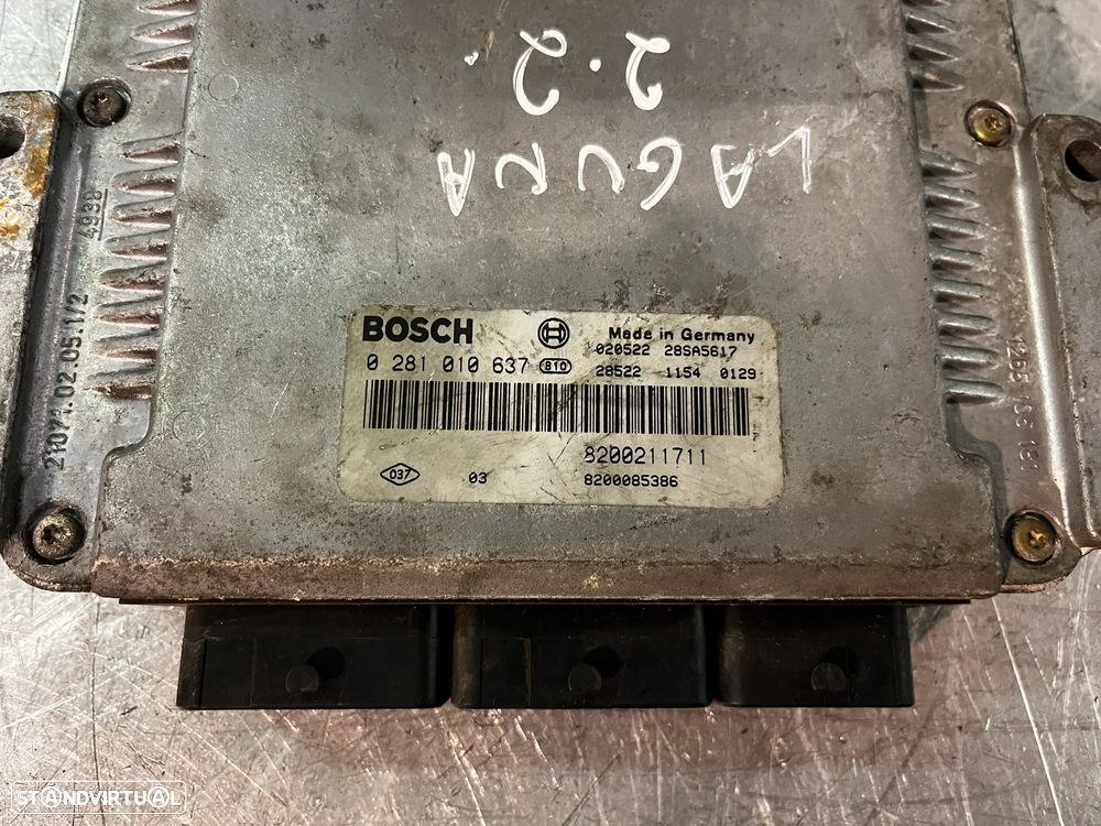 Centralina do motor Renault Laguna 2.2DCI 0281010637 8200211711 - 2