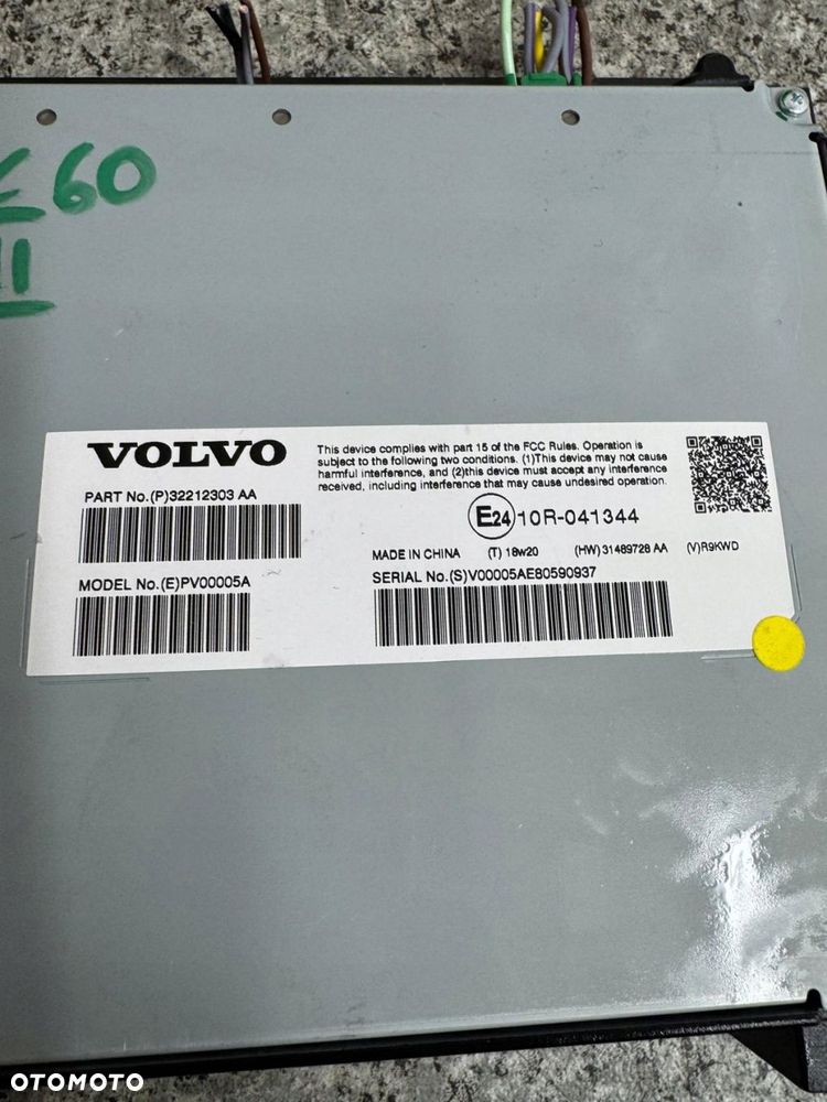 wzmacniacz tubner radia volvo xc60 ii 2017- 32212303 - 2