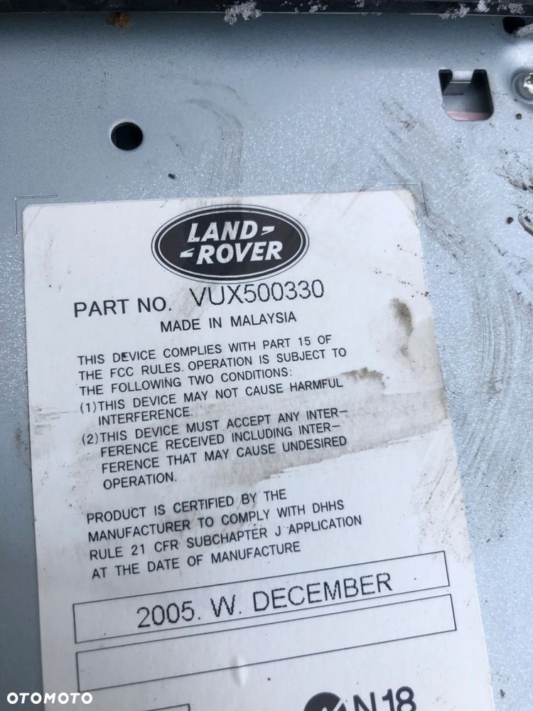 Radio CD VUX500330 6CD-465 Land Rover Discovery 3 III / Range Rover Sport - 2