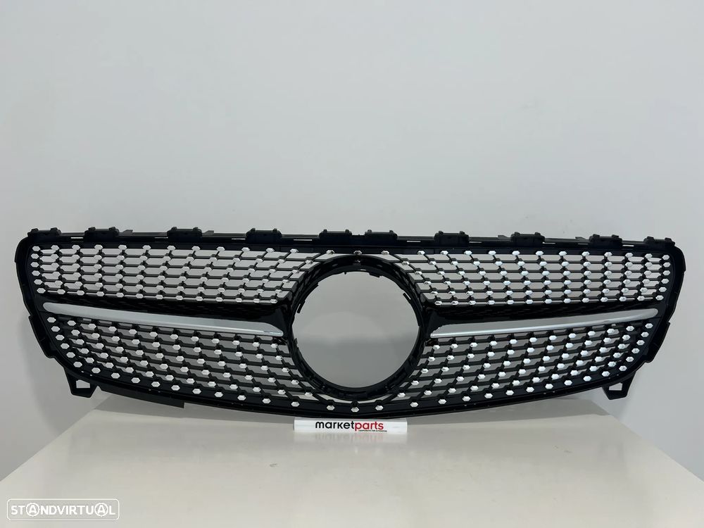 Grelha Frontal Mercedes Classe A W176 Look Diamond Black - 1