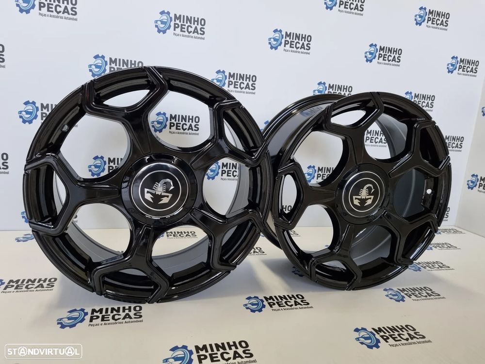 Jantes Fiat Punto Abarth em 17 Preto Brilho (4x98) - 2