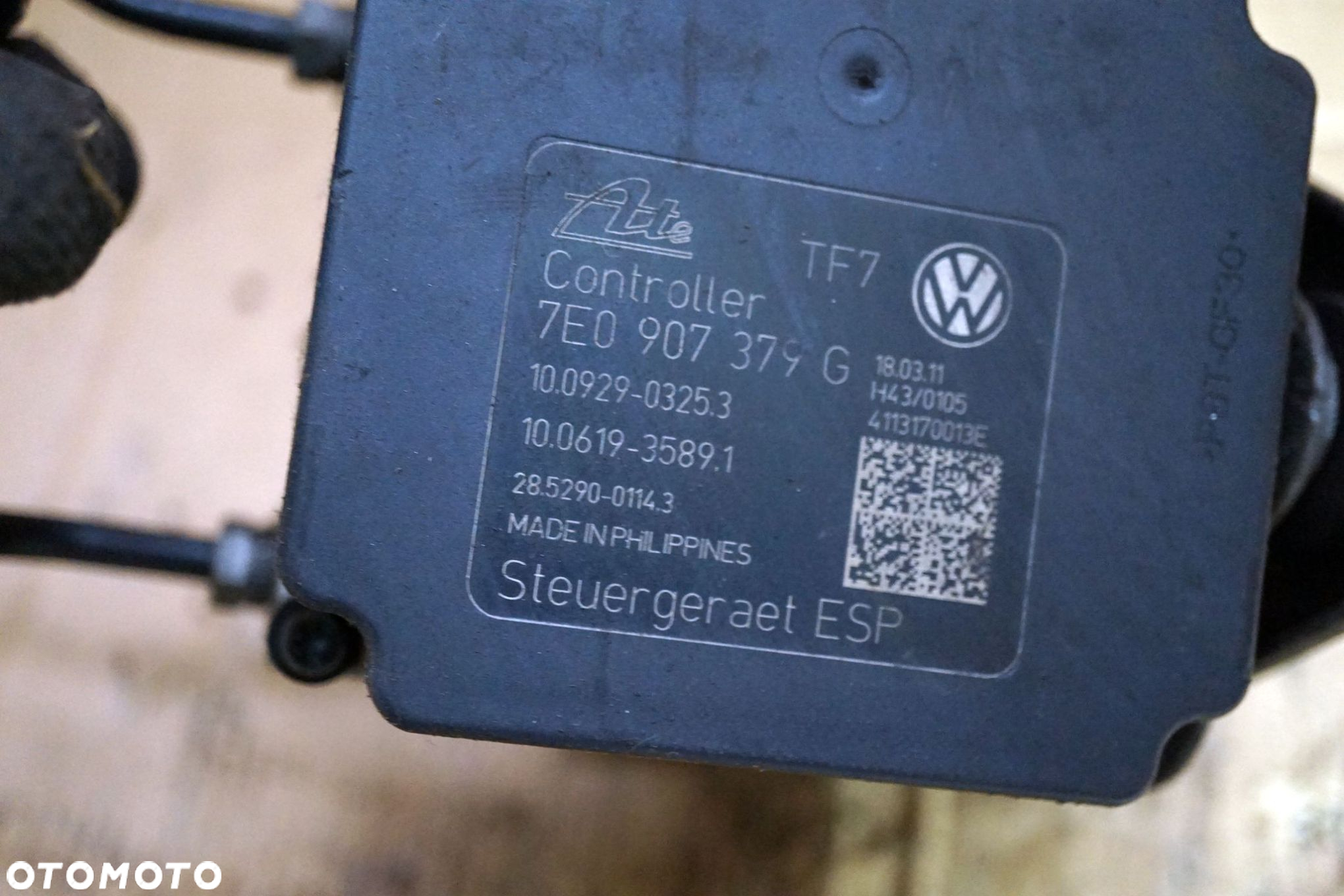 POMPA HAMULCOWA ABS TRANSPORTER V T5 2.0 TDI 7E0614517C 7E0907379G VOLKSWAGEN 2003-2009 - 5