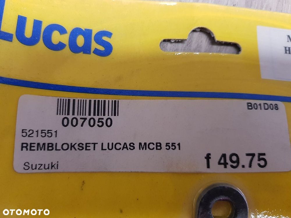 Klocki hamulcowe TRW-Lucas MCB 551 DR600 MBX125 NSR80 - 3