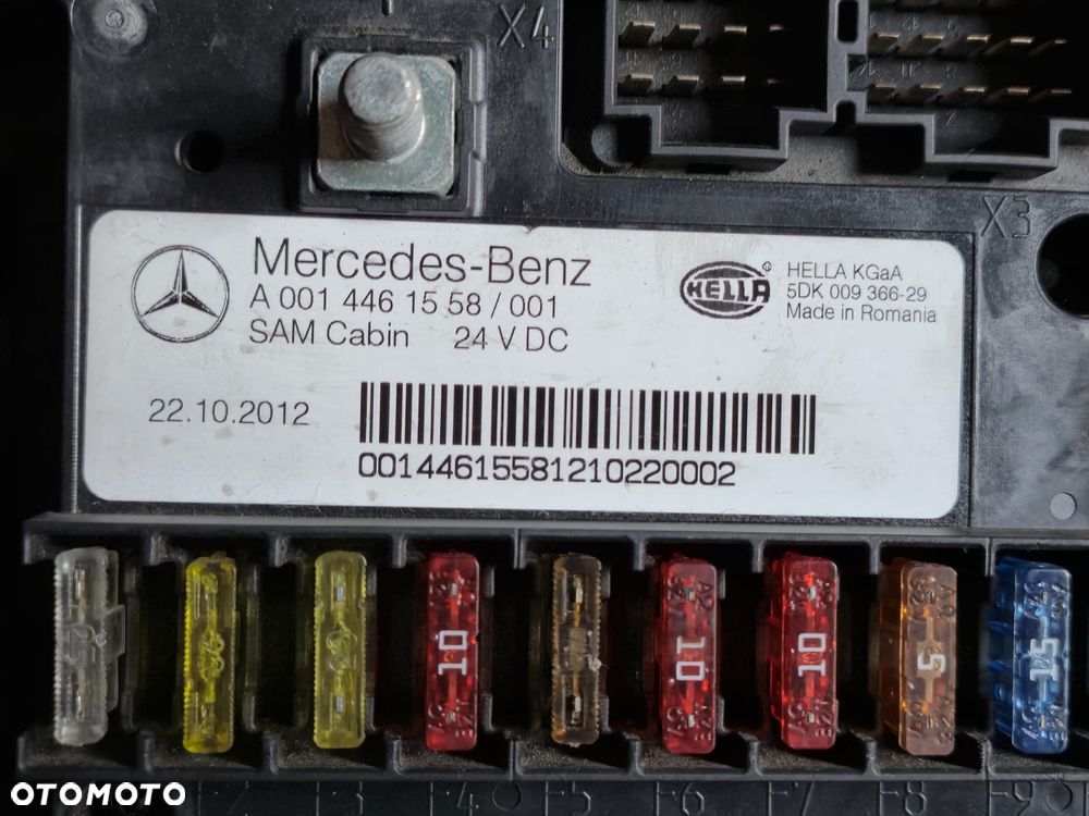 A0014461458 A0014461558 Skrzynka Tablica Modul Plyta bezpiecznikow MERCEDES MP4 - 6