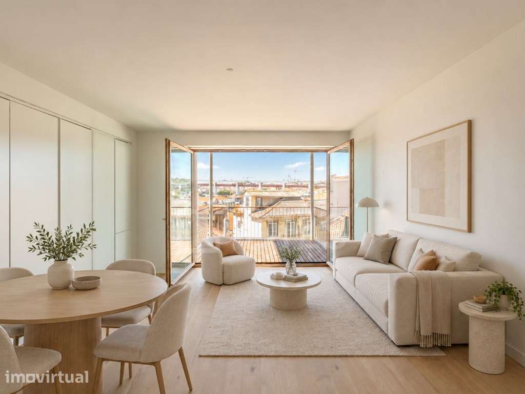Apartamento T2 no Villa Infante com varanda e vista rio. - Grande imagem: 2/23