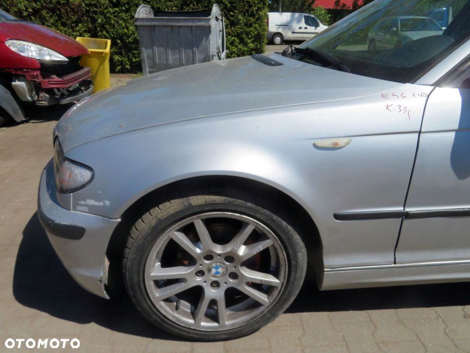 MASKA ZDERZAK BŁOTNIKI LAMPA 3 E46 LIFT 354 BMW 2002-2005 SREBRNY PRZÓD KOMPLETNY - 5
