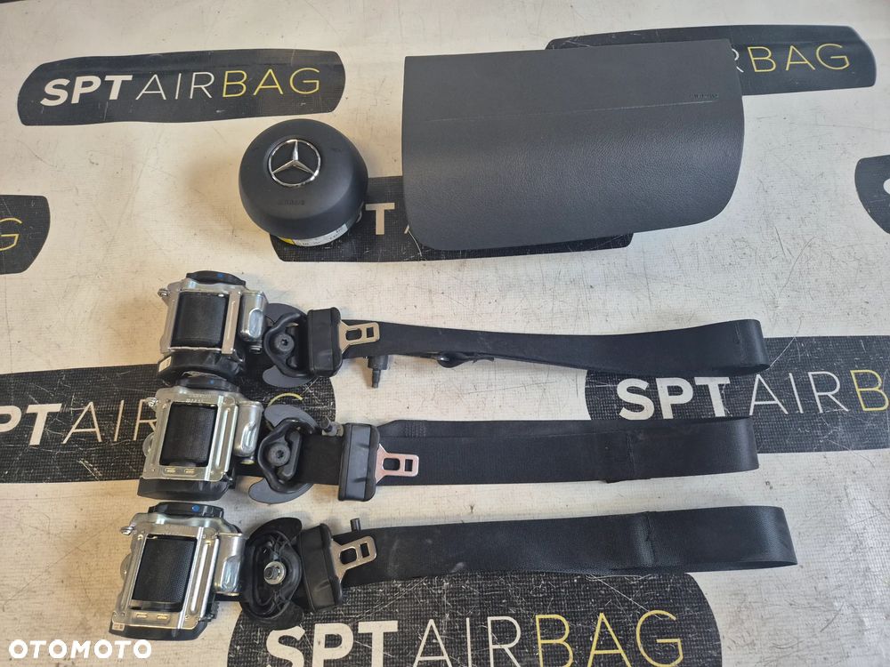 MERCEDES SPRINTER ZAŚLEPKA PASAŻERA PODUSZKI AIRBAG AIR BAG PASY KIT SET - 1