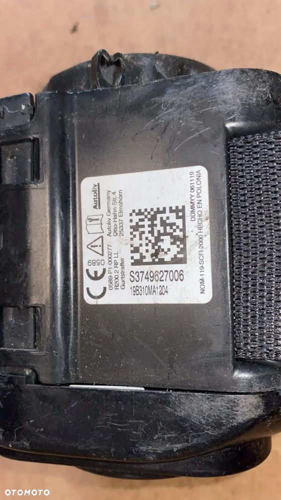 PAS BEZPIECZEŃSTWA PRAWY TYŁ BMW G20 G21 7496270 640666400C - 4
