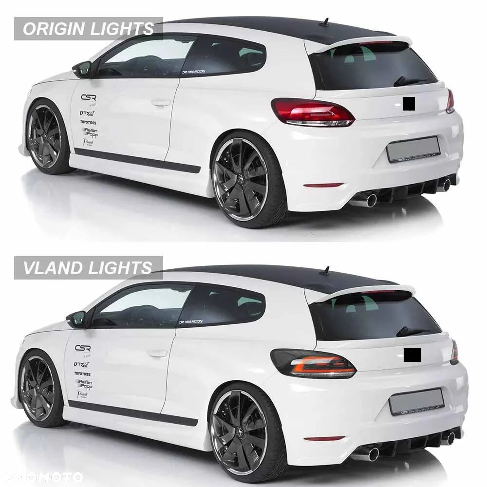 Lampy tyl ne kpl Vland Full Led Neon Diody Tuning VW Scirocco 1k8 2008-2014 - 8