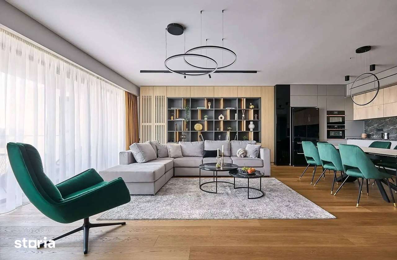 Apartament cu dormitor de 21 mp! Etaj 1 cu lift, finisat premium - Imagine principală: 5/8