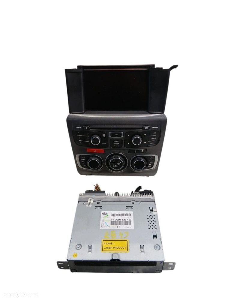 radio nawigacja wyświetlacz panel citroen c4 ii b7 9802655780 9800836080 - 1