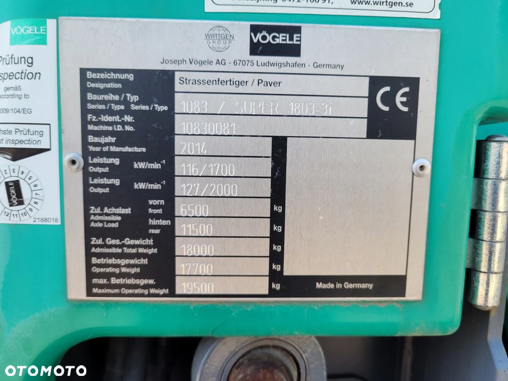 Vogele Super 1803-3i - 24