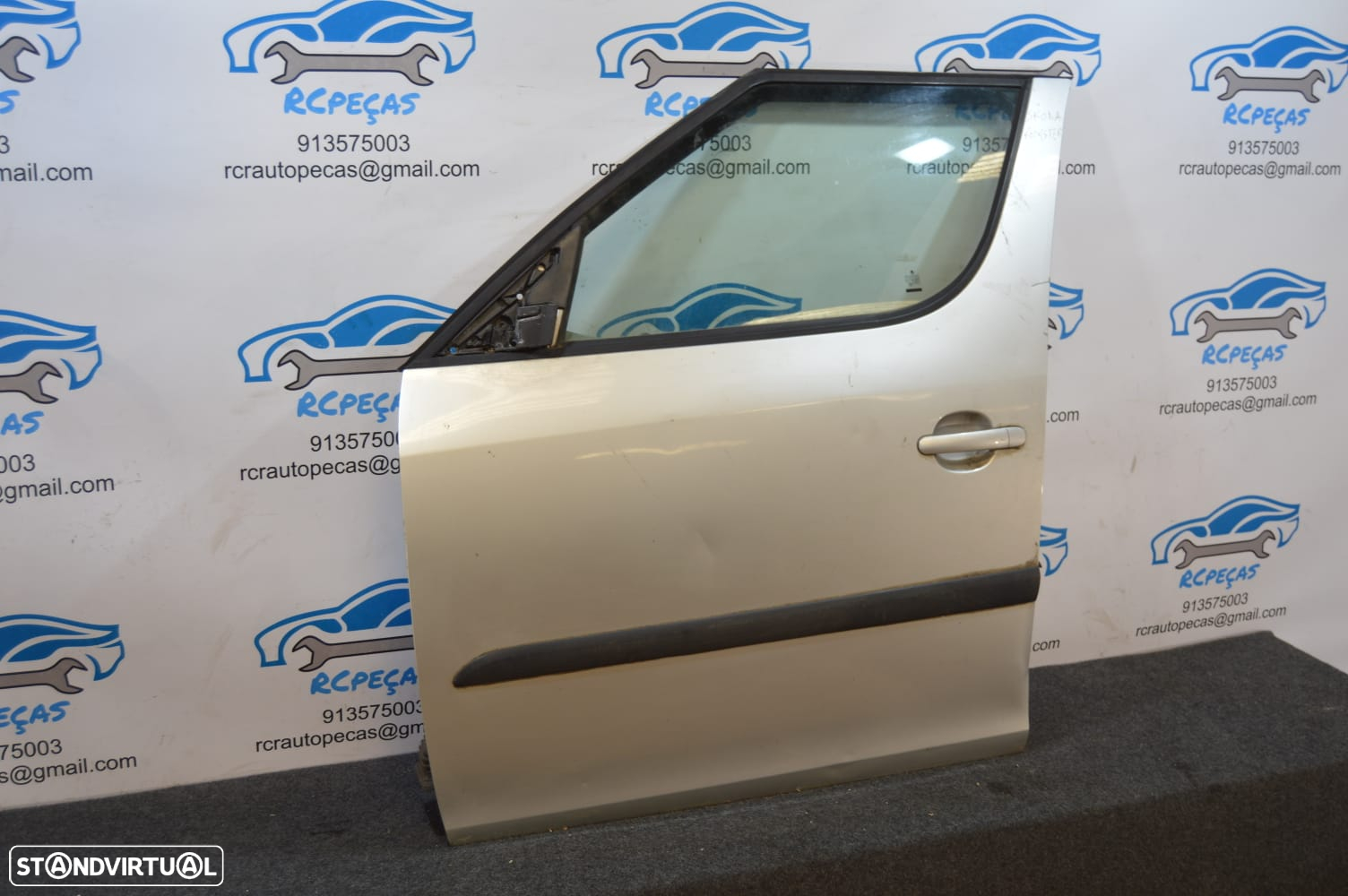 .PORTA FRENTE FRONTAL ESQUERDA SKODA ROOMSTER I 1 MK1 5J 5J7 FECHO ELEVADOR MOTOR PUXADOR VIDRO - 4