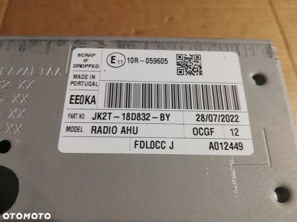 Ford Transit VIII MK8 2022R radio JK2T-18D832-BY - 3