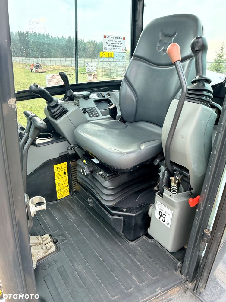Bobcat Minikoparka Bobcat e50Z 5ton e55 e60 Cat 303.5 304  305 3xłyżki Ramię LOONG dodatkowe linie hydr wyjścia AUX1 + 2 przeciw waga MAX-dociążenie gąsienice 85% od nowości 1 właściciel z Niemiec Auto IDLEE po serwisie Widły wiertnica grabie i inne za dopłatą Szybkozłącze hydr Miller łyżka przedsiębierna Pług  Kubota Takeuchi Jcb - 17
