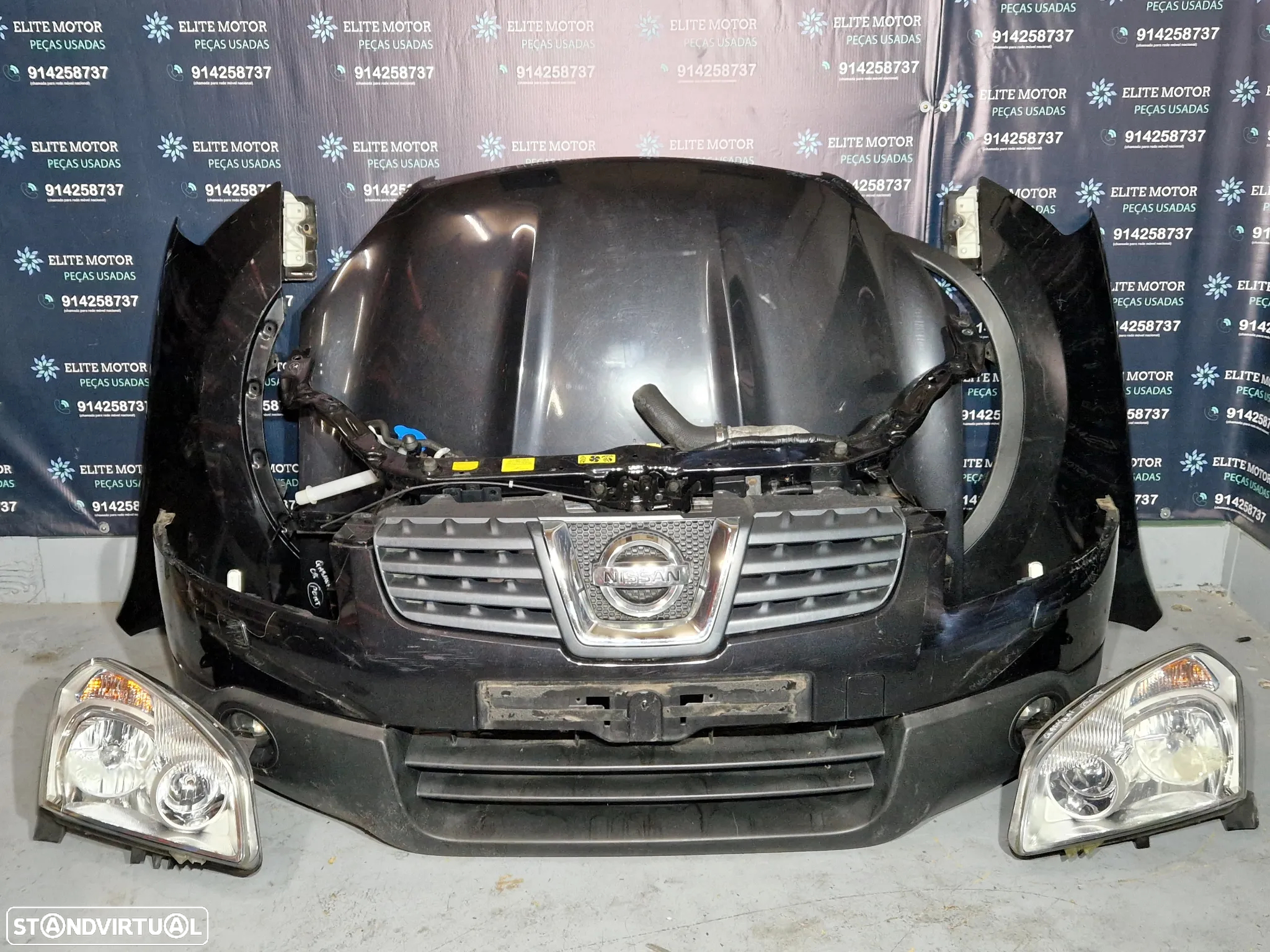 Frente completa usada NISSAN QASHQAI J10 2.0 DCI XENON parachoques capot guardalamas oticas - 2