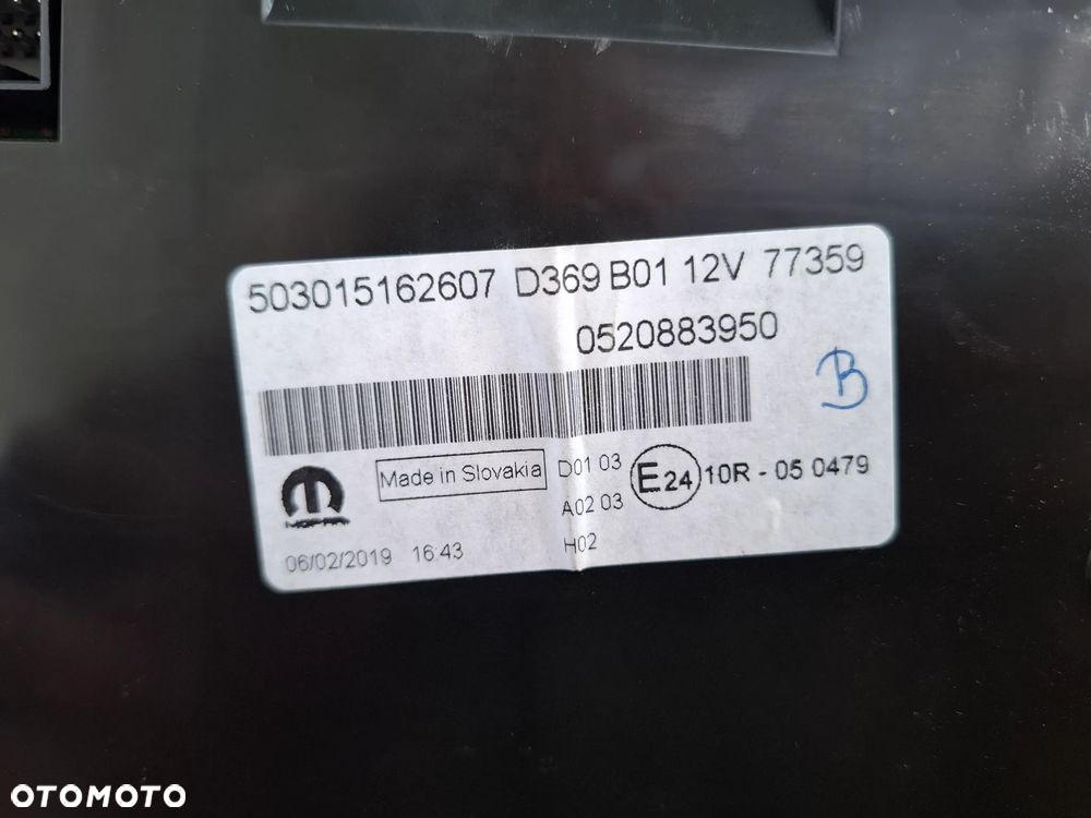 FIAT DOBLO LICZNIK 503015162607 - 3