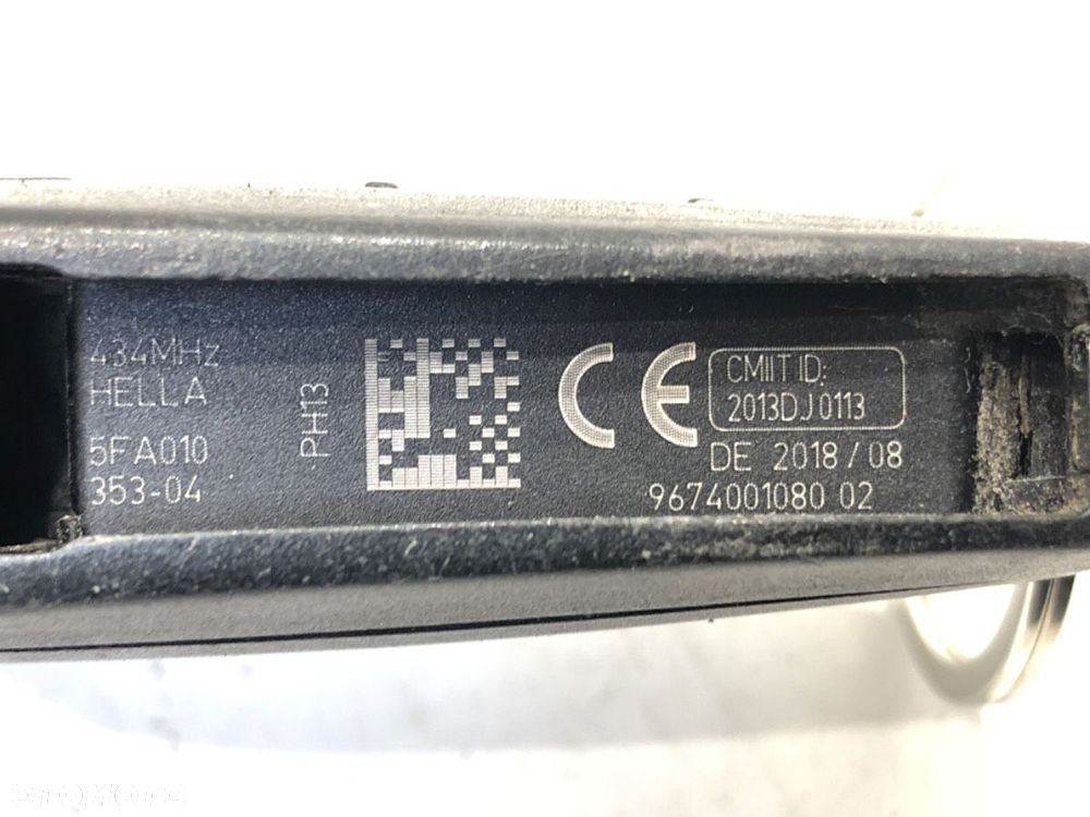 ZESTAW STARTOWY STACYJKA KOMPUTER SILNIKA MODUŁ BSI WKŁADKA ZAMKA KLUCZYK  PEUGEOT 308 SW II (LC_, - 11