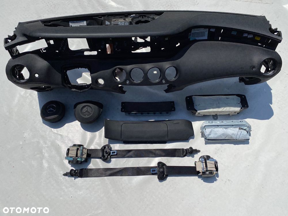 MERCEDES S W217 W222 DASHBOARD DESKA KONSOLA KOKPIT PULPIT PÓŁKA PARAPET PODUSZKI AIRBAG PASY PAS KURTYNA CURTAIN SEAT BELT Raz2 - 2