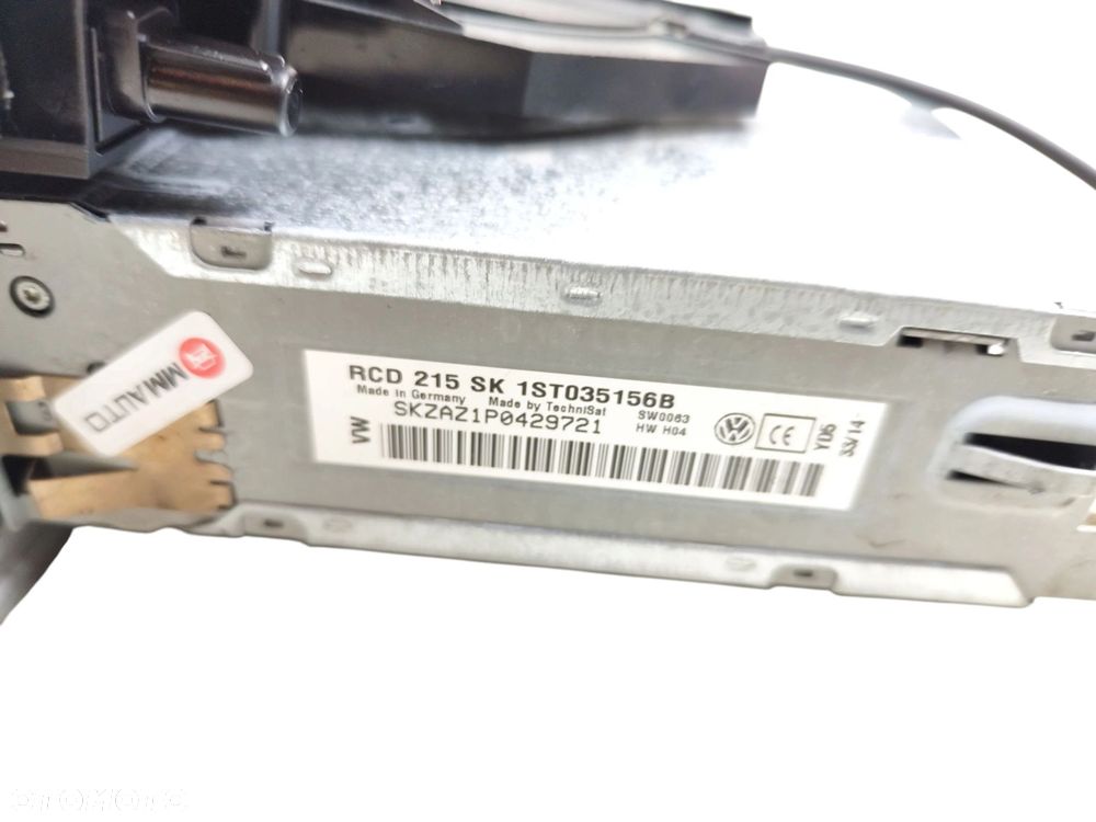 RADIO SKODA CITIGO (2011-2015) 1.0 MPI 60KM - 5