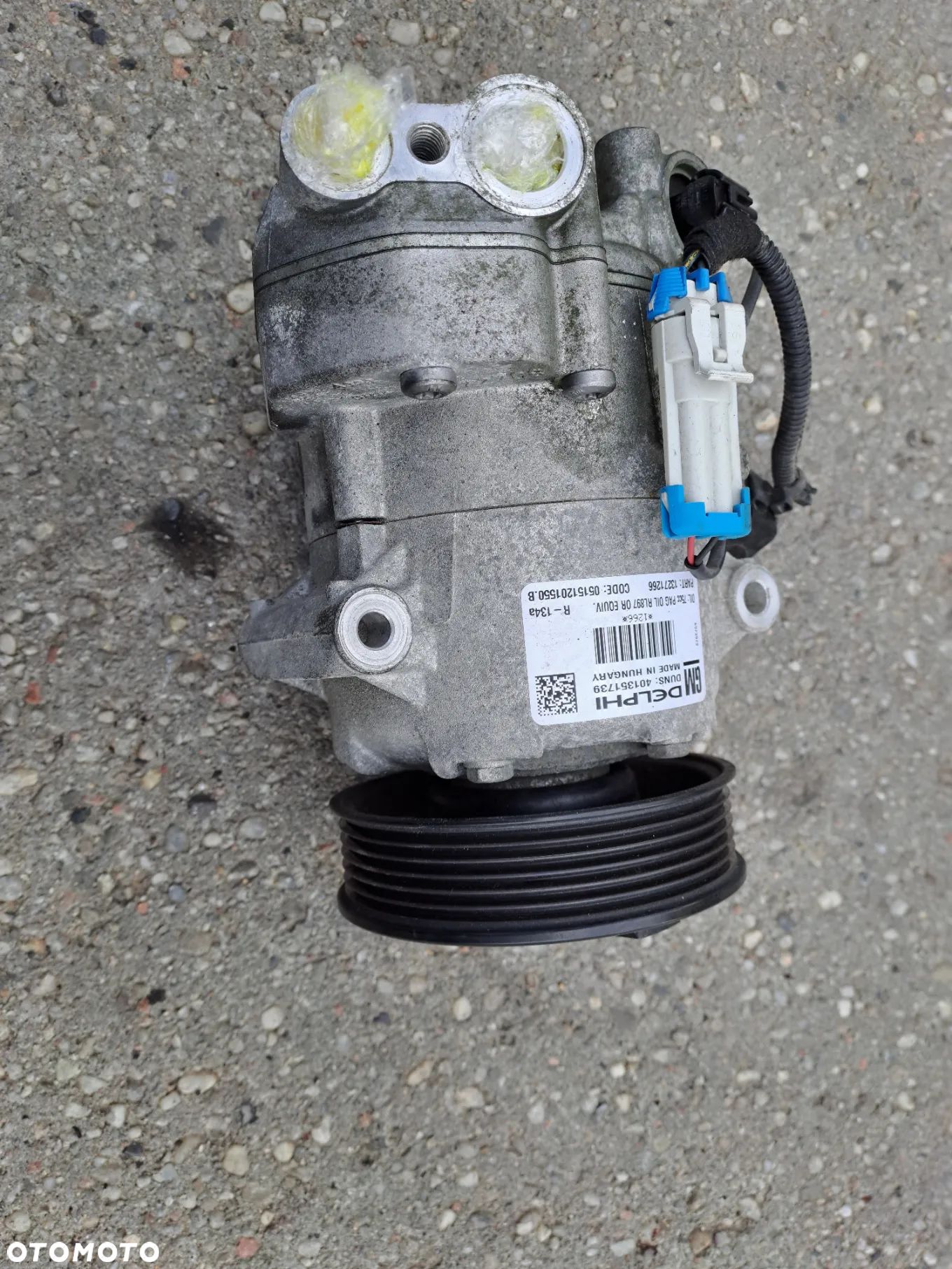 Opel Astra J IV sprężarka kompresor klimatyzacji Delphi 13271266 - 1