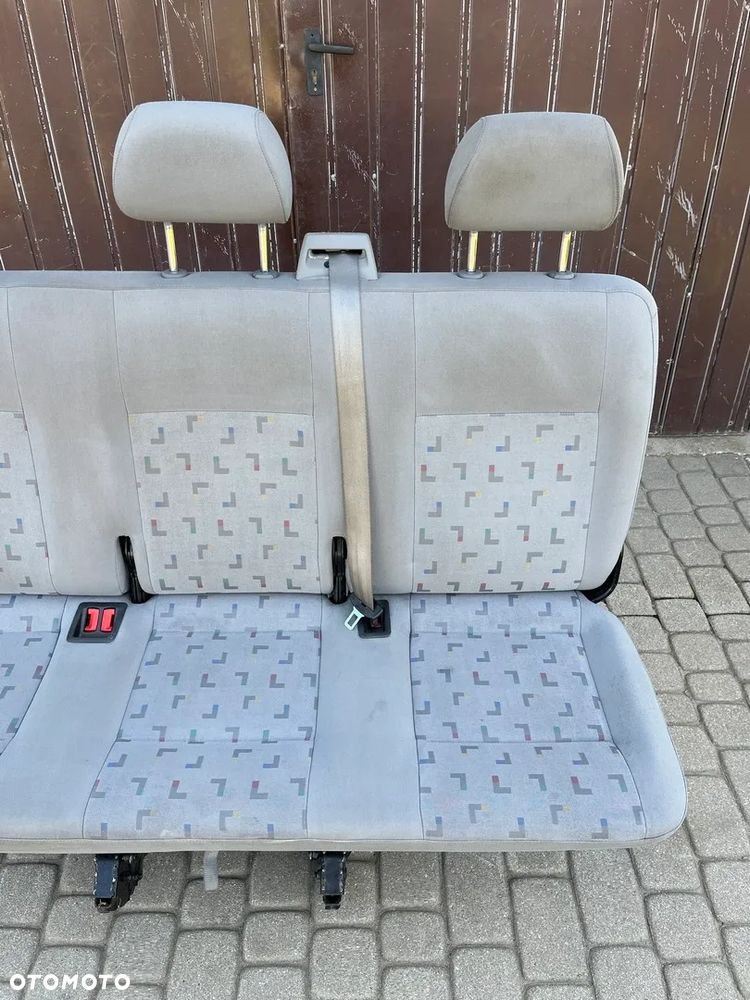 KANAPA ŁAWKA TRÓJKA 3 RZĄD TYŁ FOTEL TAPICERKA MATERIAŁ L LLL VW T5 LIFT T6 CARAVELLE TRANSPORTER EU - 4