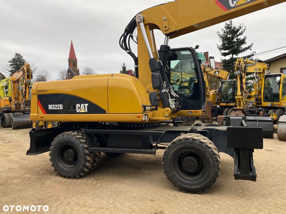 Caterpillar CAT M322D, 2014 ROK, PODPORY + PŁUG, Z NIEMIEC, SUPER STAN, - 8