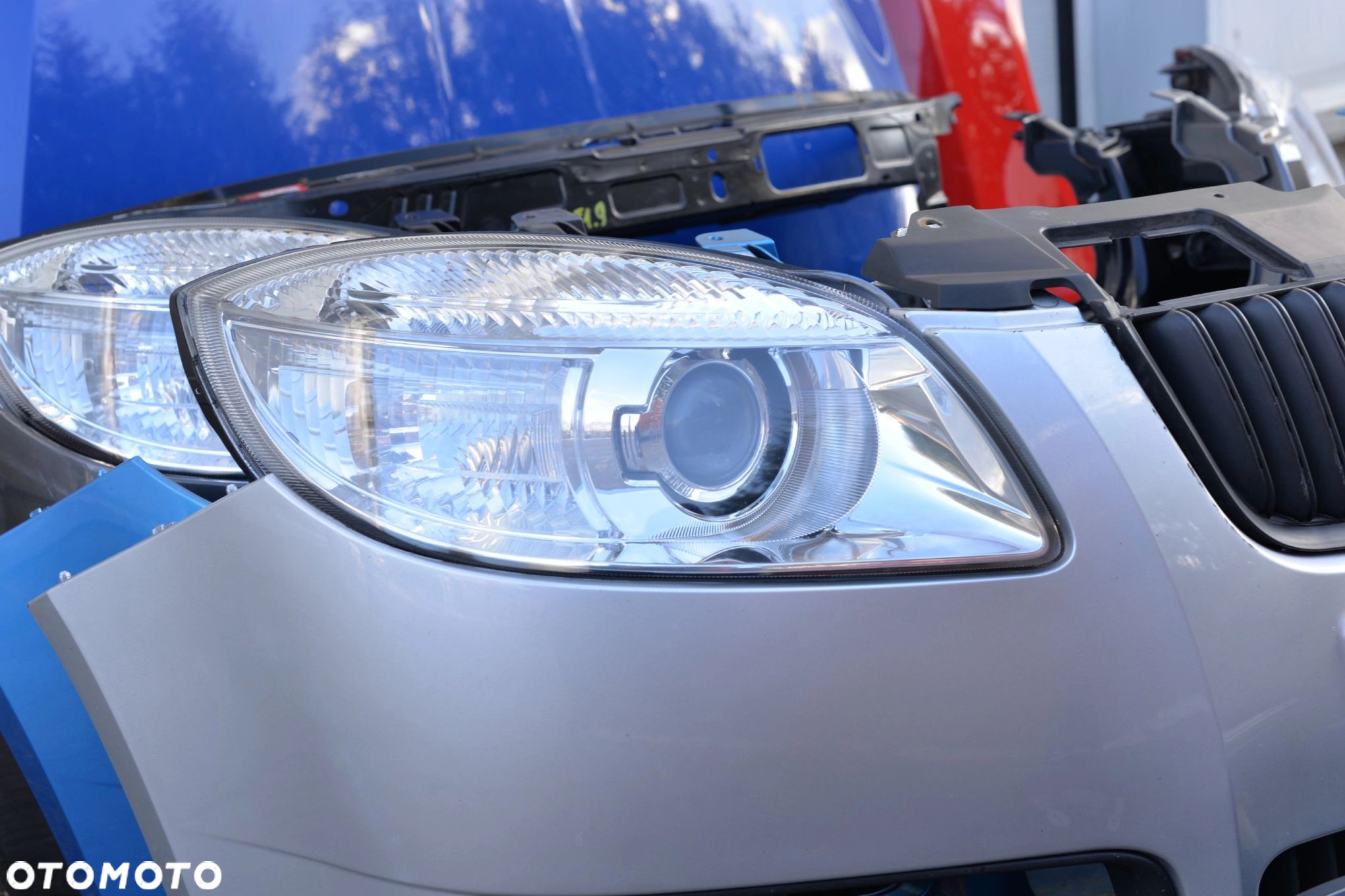 MASKA ZDERZAK GRILL BŁOTNIK LAMPA PAS BELKA SKODA FABIA 2 II + ROOMSTER - 7