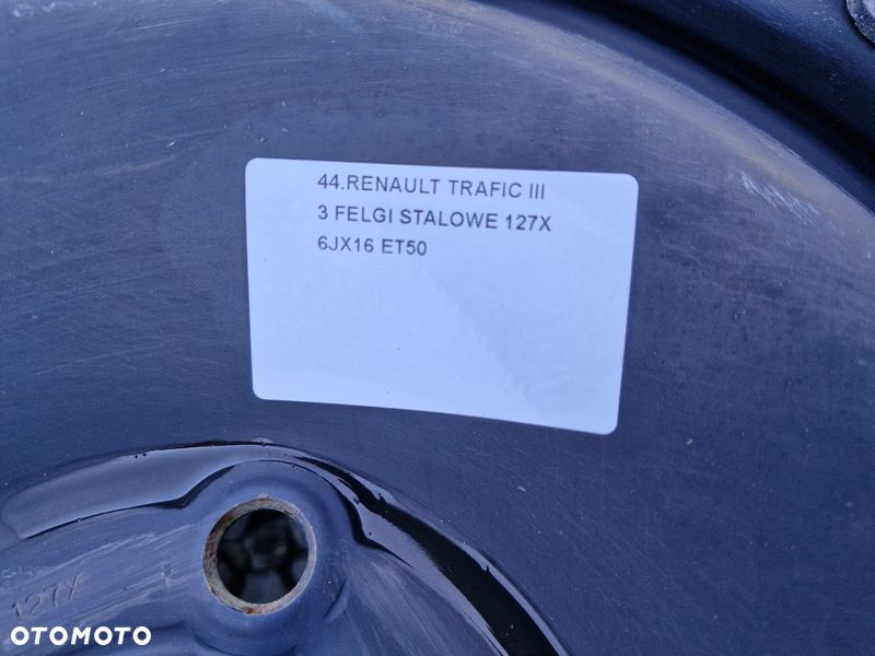 RENAULT TRAFIC 3 III VIVARO B TALENTO II FELGI STALOWE 16 CALI 6J ET50 5x114.3 - 5