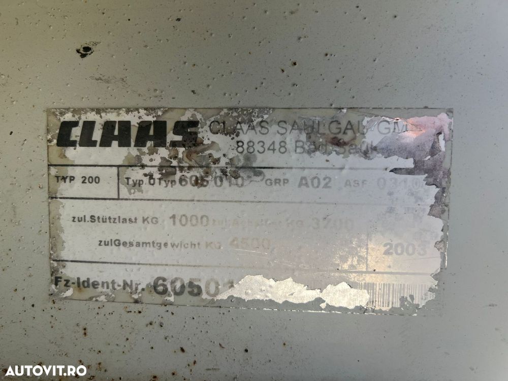 Claas Liner 3500 Grebla - 5