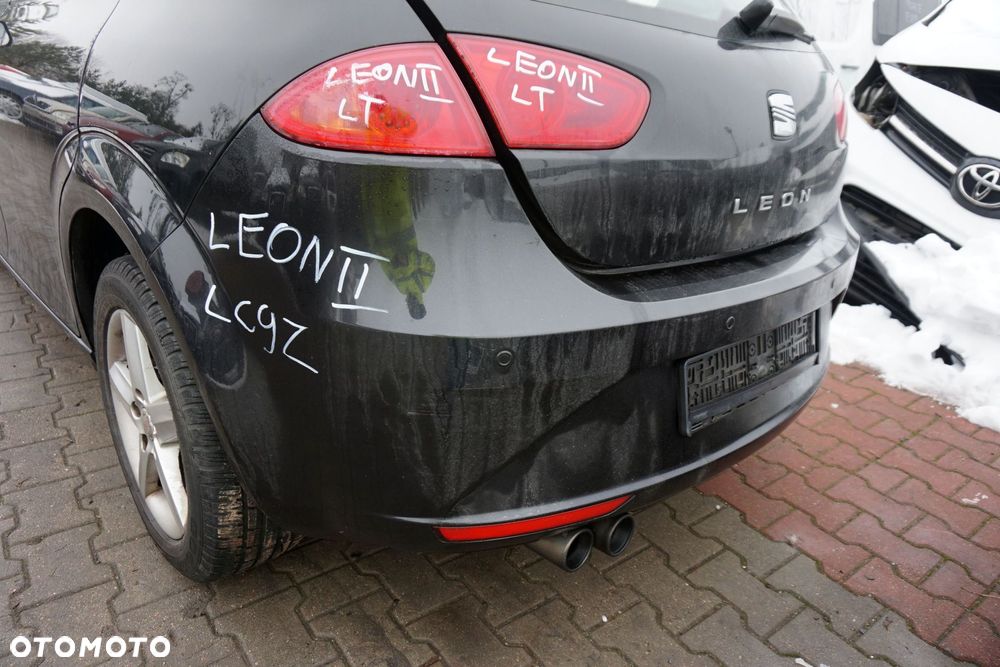 ZDERZAK TYLNY LEON II 1P1 LIFT 5D HB LC9Z  CZARNY SEAT 2009-2012 - 4