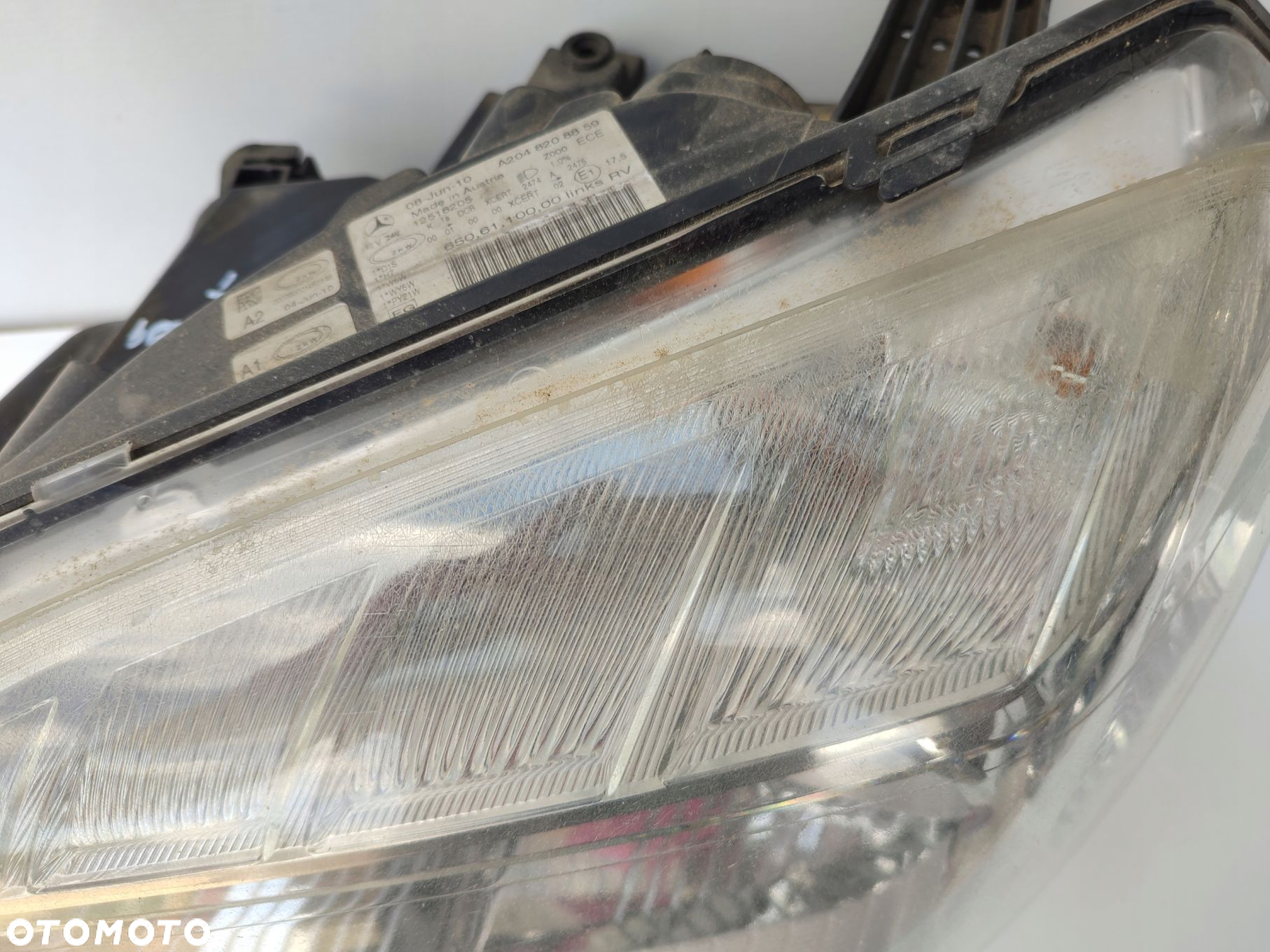 Lampa lewy przód MERCEDES GLK X204 XENON skrętny EU ORYGINAŁ A2048208859 - 4