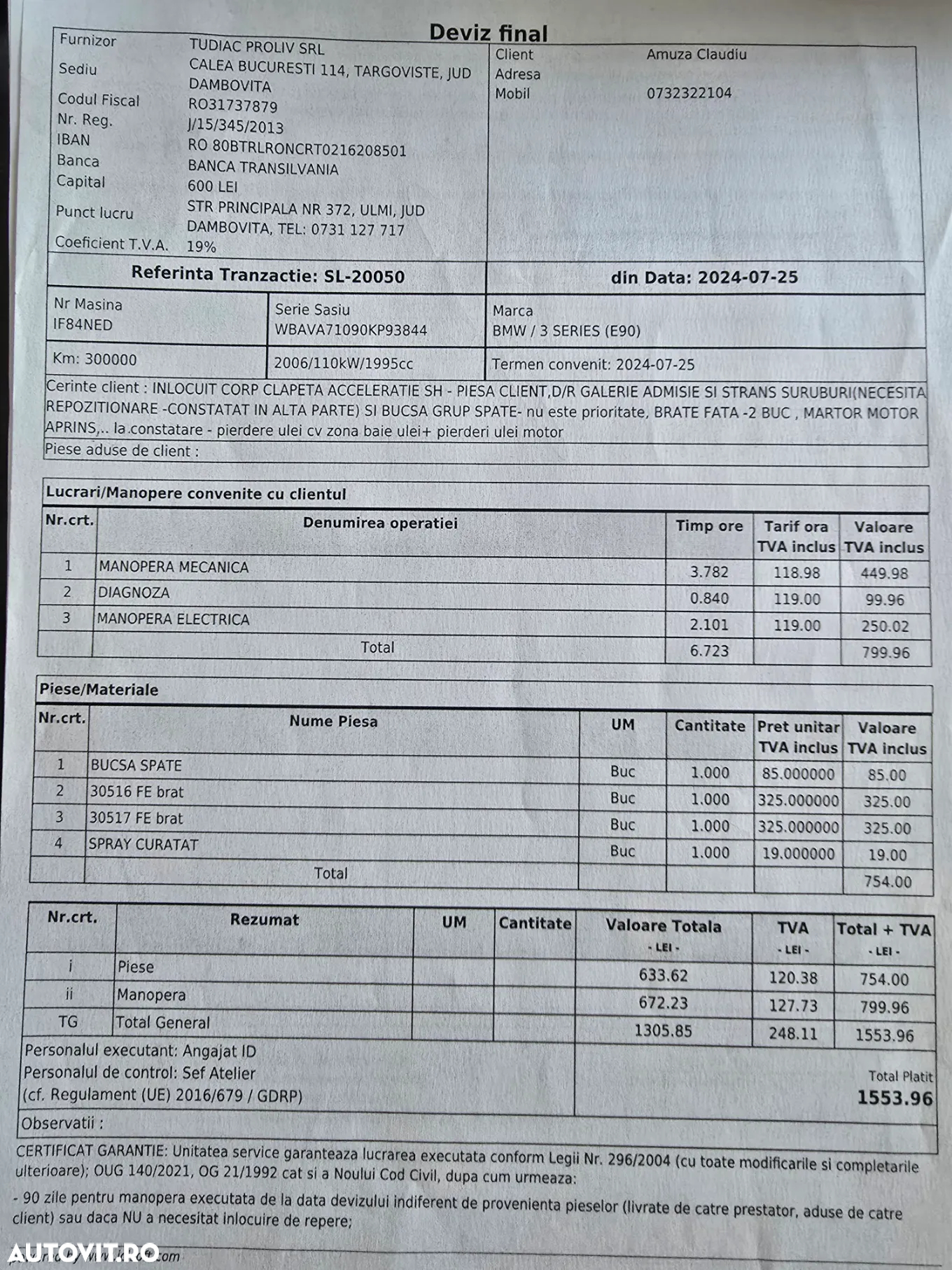BMW Seria 3 320i Touring Aut. - 5