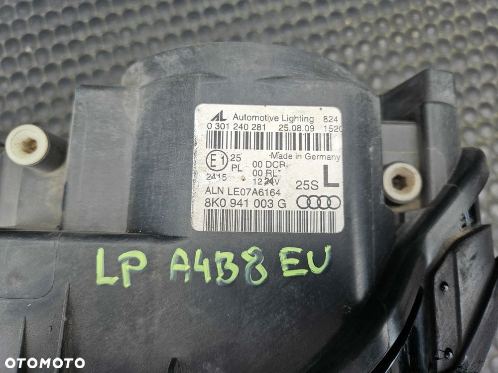 Lampy 8K0941003G 8K0941004G Lampa Reflektor Lewy Prawy Przod Przednie Bi Xenon Skretne Przetwornica EU Audi A4 B8 - 11