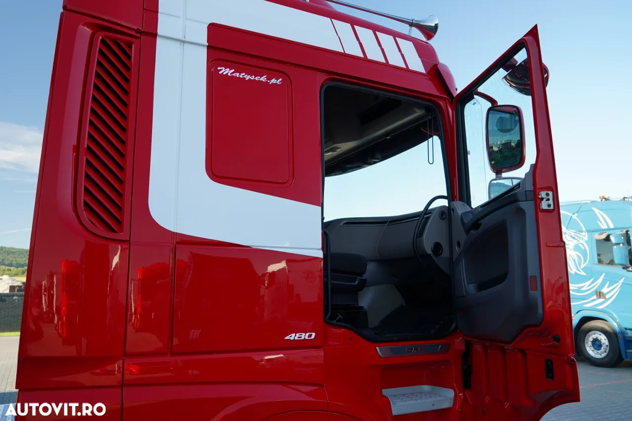DAF XF 480 / CABINĂ SPATIALĂ / RETARDER / I-PARK COOL / ANVELOPE 100% / IMPORTAT / CONTRACT POST-SERVICE - 34