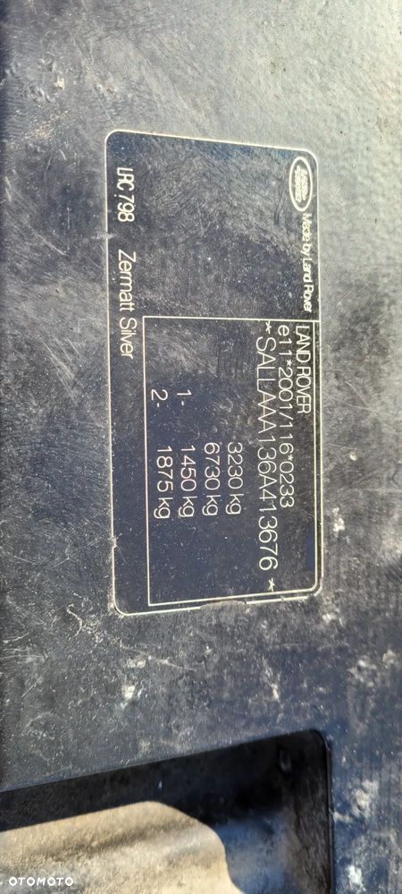 LAND ROVER DISCOVERY III DRZWI LEWY PRAWY PRZOD ZERMATT SILVER LRC798 08R - 5