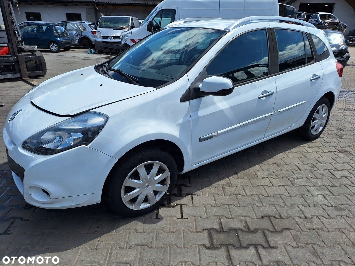 RENAULT CLIO 3 III 5DKBI BIAŁE DRZWI PRZÓD LEWE OV369 0V369 - 11