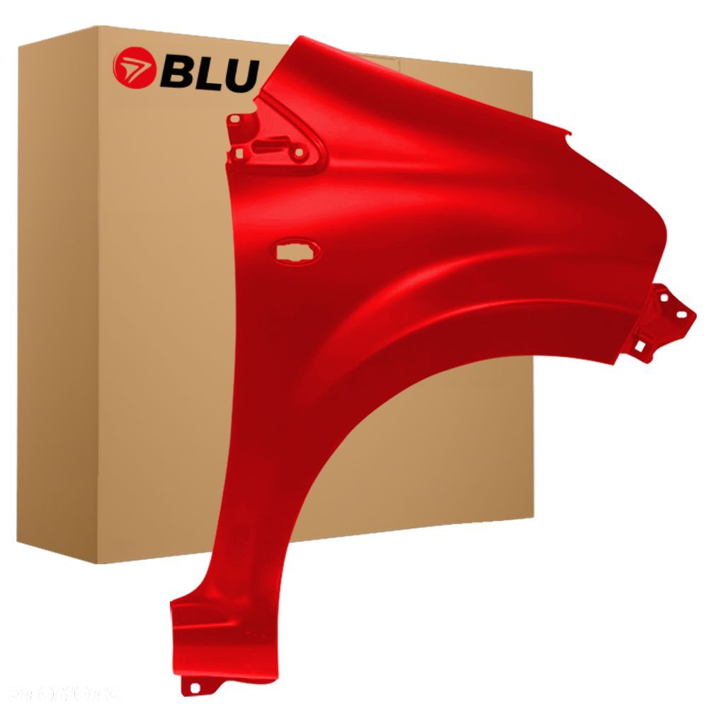 BLU Błotnik TOYOTA AYGO I 3P0 prawy czerwony 05-14 przód AbsolutRot VulkanRot - 1
