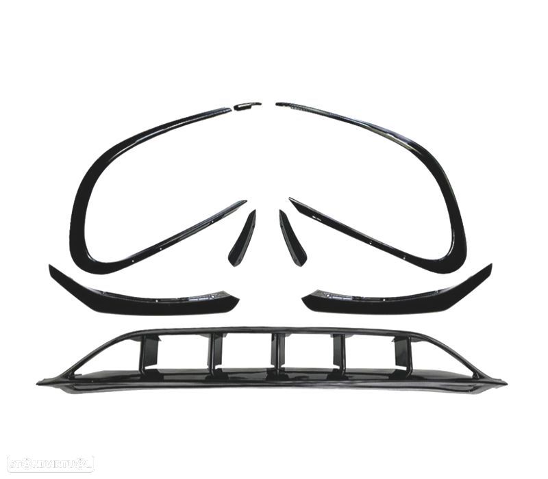 SPOILER LIP FRONTAL MERCEDES CLA W117 16-19 LOOK AMG CLA45 - 2